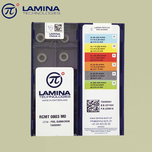 原装瑞士lamina林尼娜刀粒RCMT0803 MO LT30数控车刀片现货热销