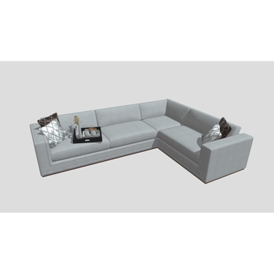 白色沙发3d模型文件素材含贴图blender/obj/fbx/glb