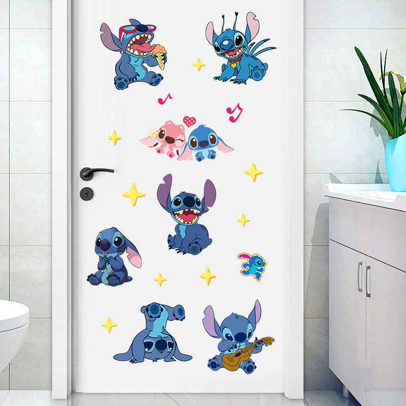 史迪仔卡通墙贴壁贴纸星际宝贝儿童房幼儿园衣柜门装饰自粘遮污画,家居饰品,门贴,淘宝优惠券,粉丝福利购,淘宝优惠卷