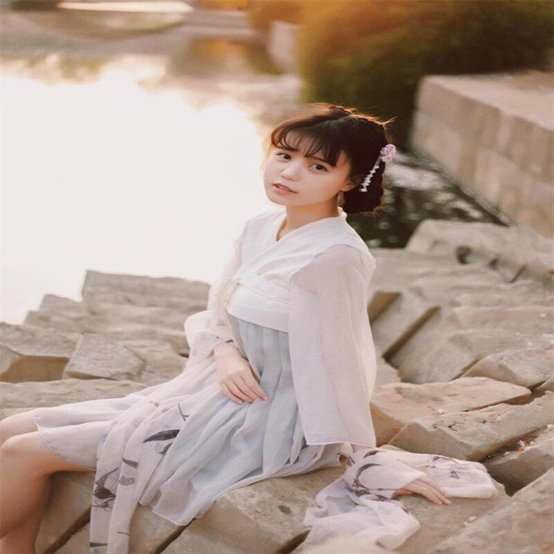 element Ruskirt Improvement Nation clothing Hanfu One piece Dress Antiquity Wide sleevesin the Women's clothing/Boutique , Costume/National costume/Stage costumes , National costume/Costumes  category - from Buy2taobao.com to provide professional Taobao agent buy service
