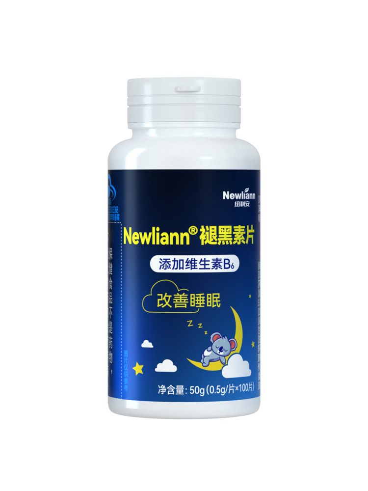 褪黑素安瓶助眠学生改善深度睡眠片正品旗舰店b6退褪黑色素100片