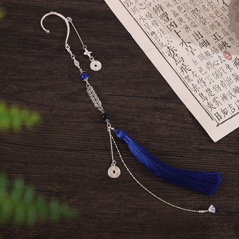 古风铜钱流苏耳环男女元素