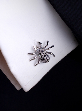 蜘蛛动物法式袖扣男士袖口扣钉衬衫衬衣袖口钉袖钉定制 Cufflinks