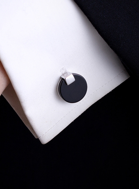 简约百搭法式袖口钉衬衣袖扣男衬衫男士袖口扣袖钉定制 Cufflinks