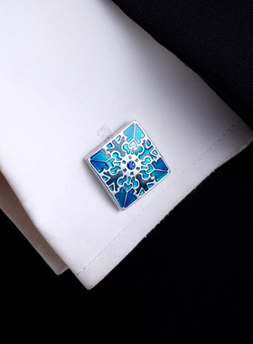 珐琅袖扣男士轻奢定制衬衫袖口钉高档高端衬衣小众袖钉 Cufflinks
