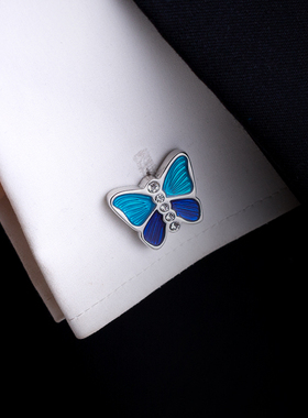 法式袖口钉衬衣男士袖扣女衬衫女款袖口扣动物袖钉定制 Cufflinks
