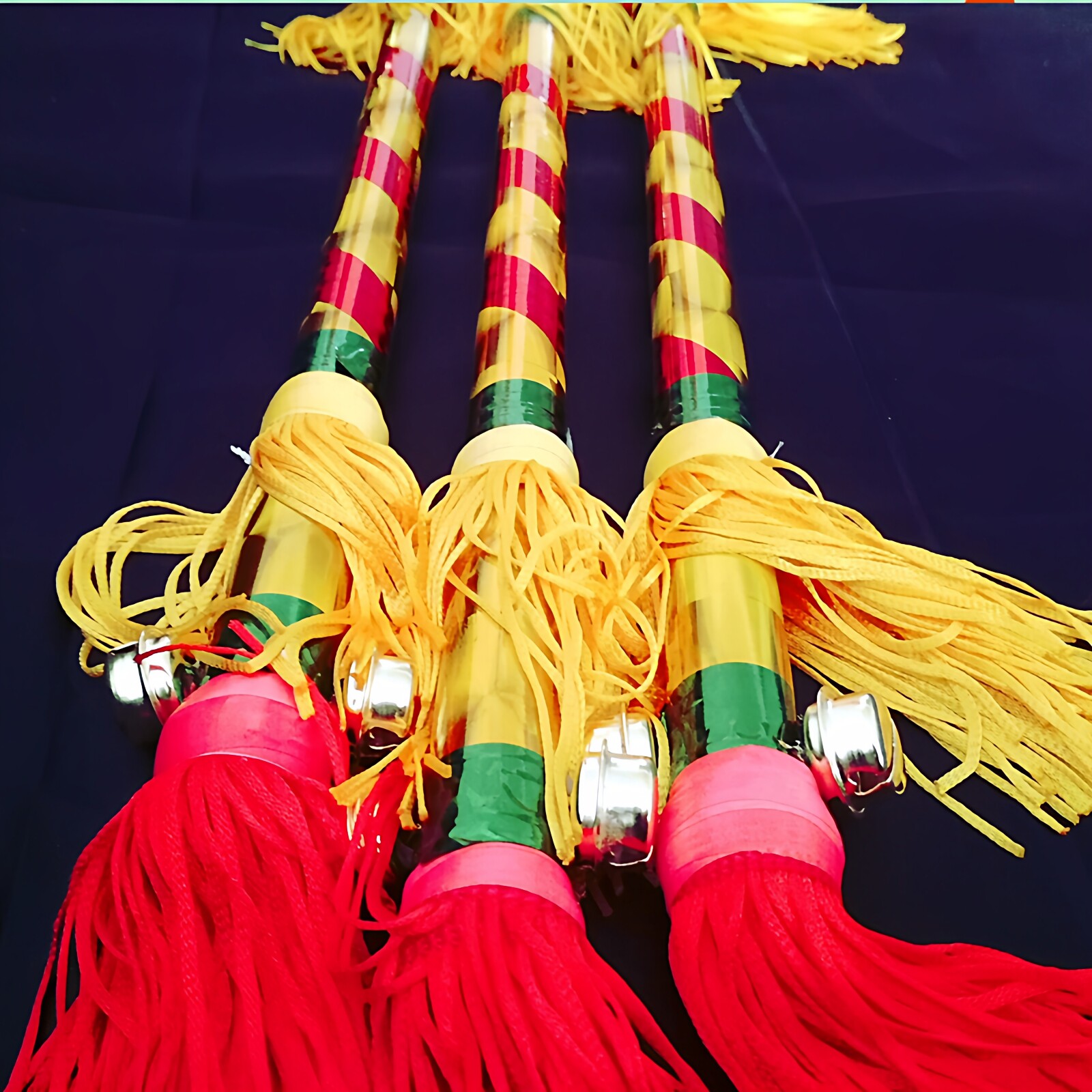 金钱打钱杆花棍棒幼儿童园器械操广场舞蹈道具连响莲香响棍霸王鞭