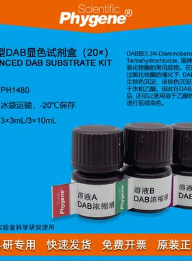 增强型DAB显色试剂盒 (20×) 3×3mL 免疫组化 [PH1480 PHYGENE]