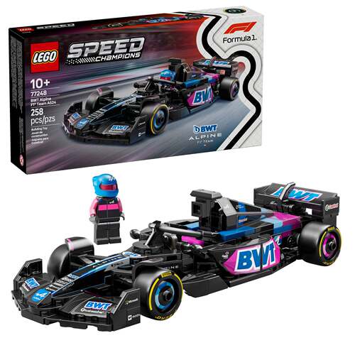 LEGO乐高正品专柜拼过撤柜展品speed系列77248BWT alpine车队玩具