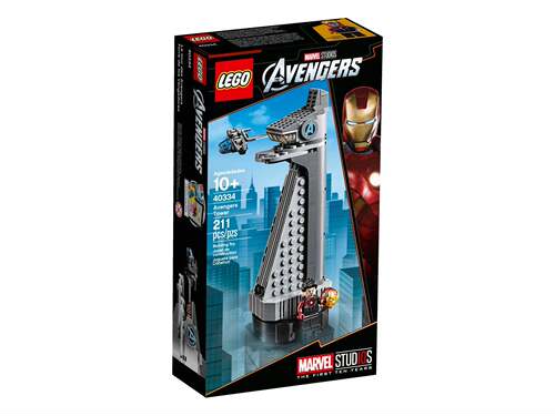 LEGO 40334 乐高积木玩具 漫威复仇者联盟大厦 钢铁侠 mk43 sh584