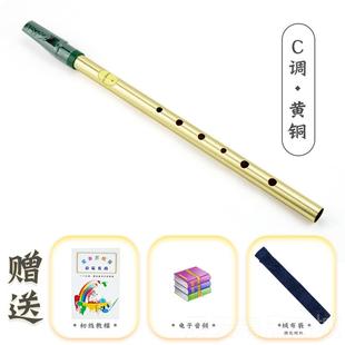 正品Feadog飞叨爱尔兰哨笛黄铜D调镀C调锡笛竖初者学自学乐器吹笛