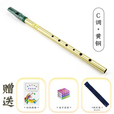 正品Feadog飞叨爱尔兰哨笛黄铜D调镀C调锡笛竖初者学自学乐器吹笛