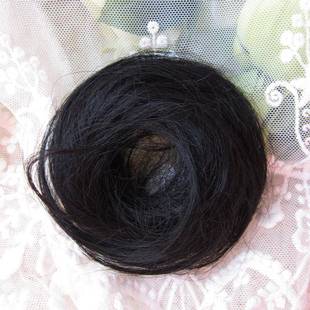 正品推荐!真盘发发花假发半子头丸皮筋花苞发圈发头髻蓬松自然高
