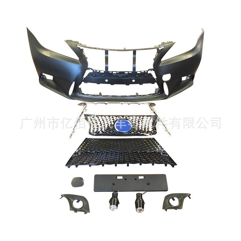 适用06-11雷-克萨斯is250 300改装新款前杠改装大小包围前唇前