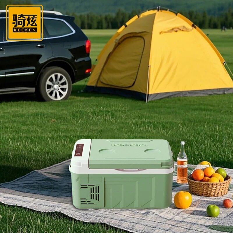 骑炫新款车载冰箱12V24V车家两用220V冷藏冷冻保鲜汽车自驾游冰箱