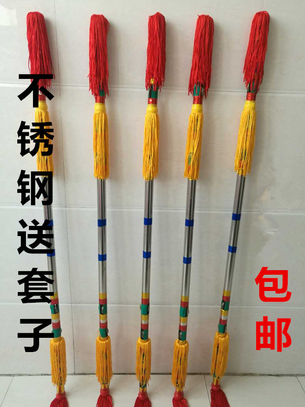 不锈钢打连响莲湘打钱杆金钱棒打更多民间运动用品