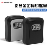钥匙盒猫眼盒子门口放装 装 修密码 免打孔家用门锁防盗门临时收纳箱