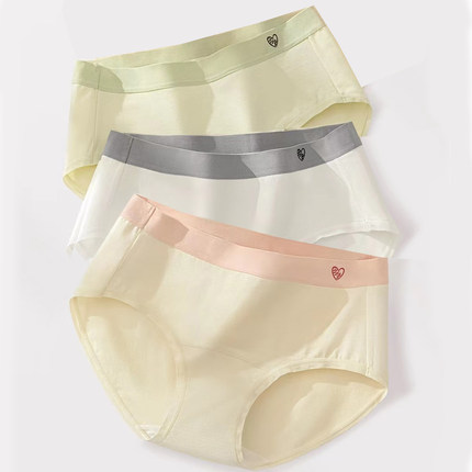 纯棉内裤女士婴儿棉7A加长内裆底裆中腰A类抗菌透气少女裤衩女生
