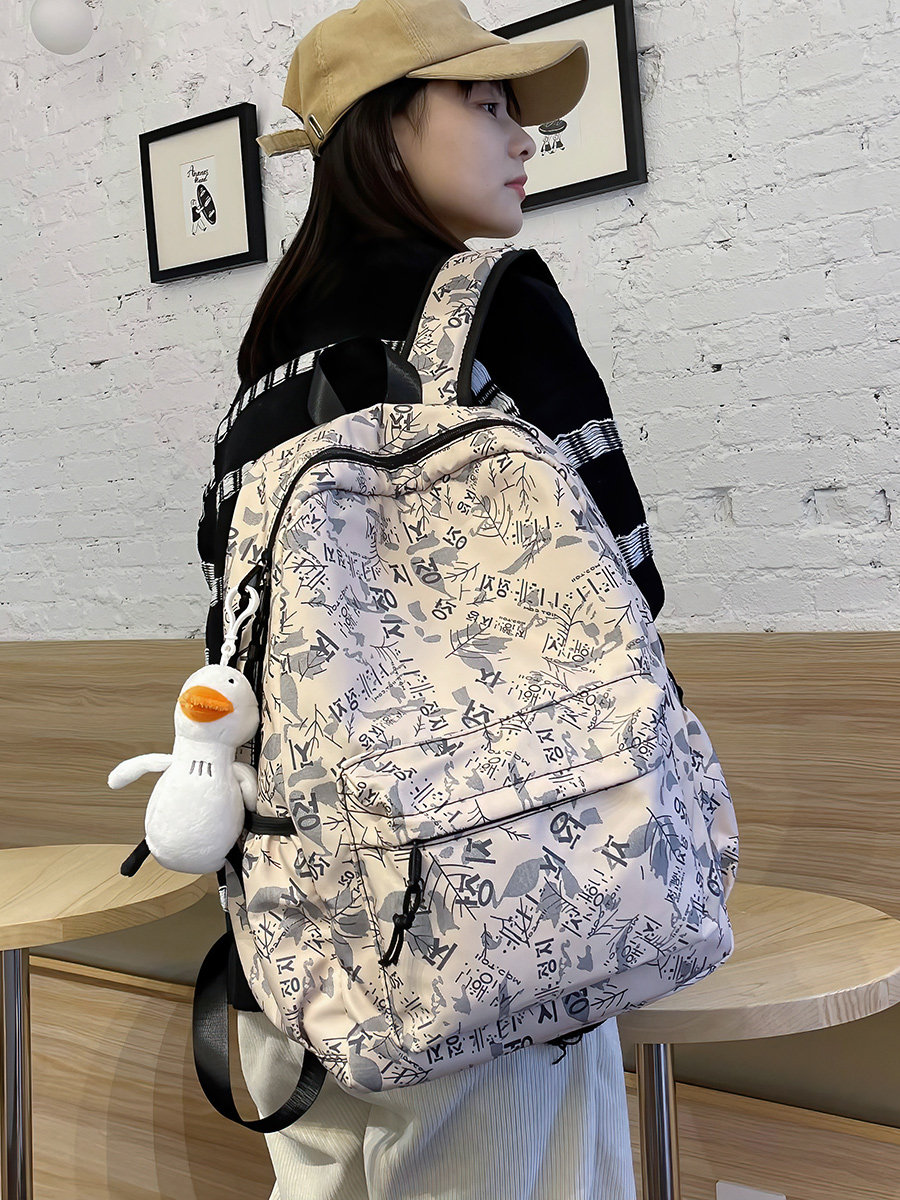 潮牌书包大学生韩版背包男女包包运动户外电脑双肩包旅行防水学生