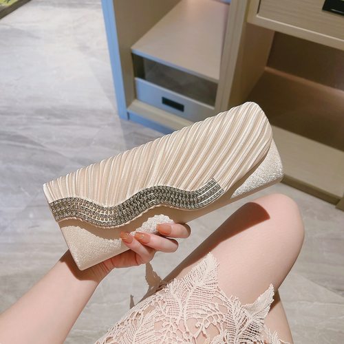 潮牌韩版手拿晚宴包旗袍的包包名媛高档手包时尚信封包KTV公主包