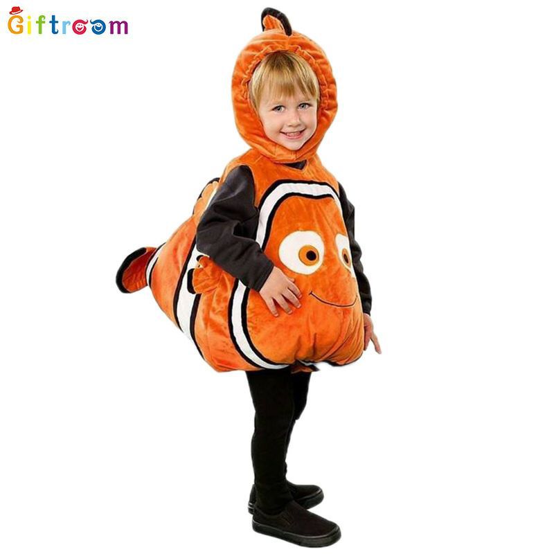 Nemo Clown Fish Bag Tail Vest Same as Finding Nemo 鱼尾背心