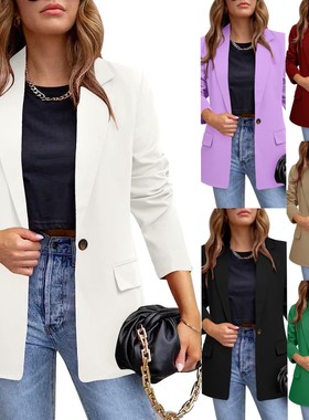 Women suit jacket temperament commuting suit jacket 西装外套