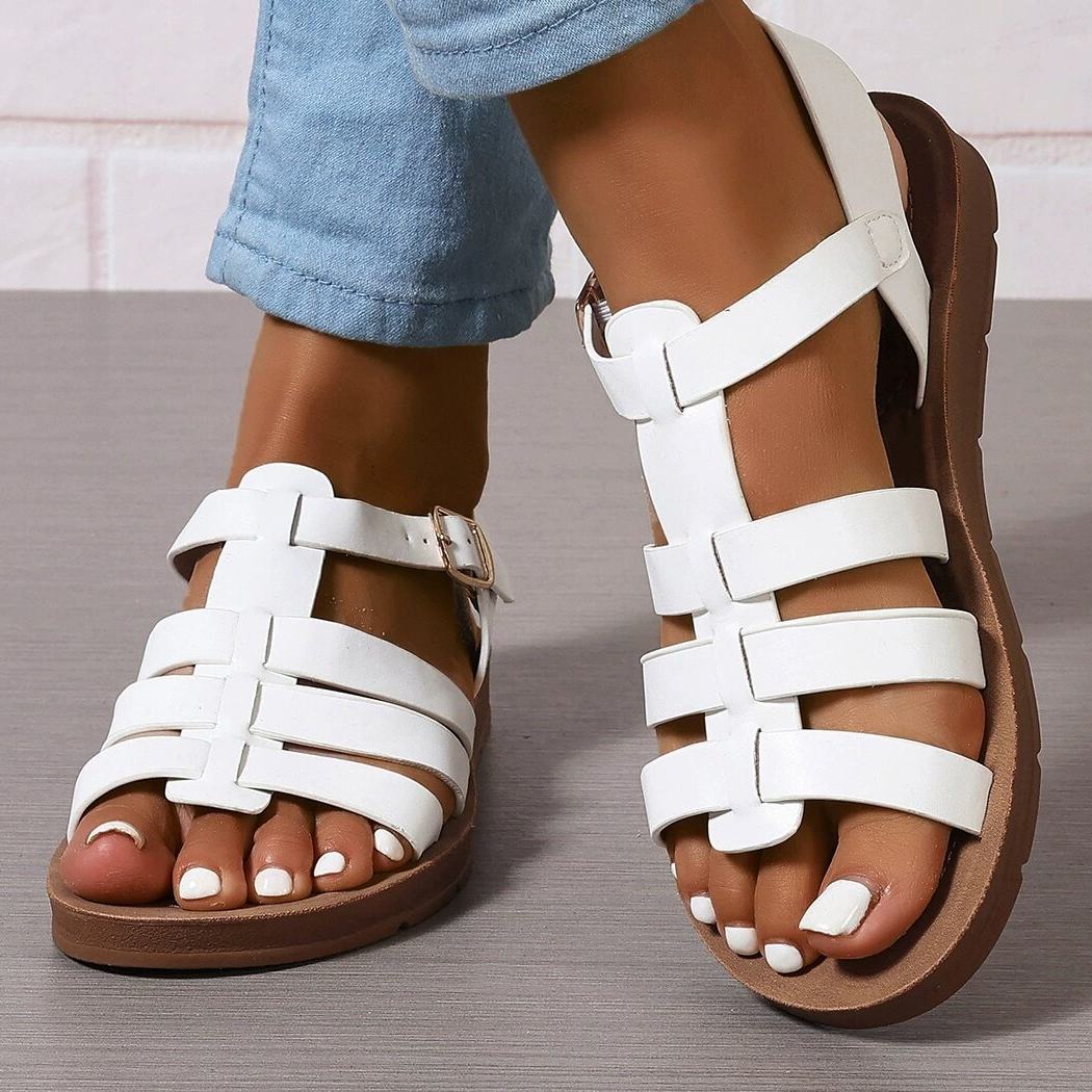 Women's flat top size 43 thick soled sandals 大码43厚底凉鞋,女鞋,休闲凉鞋,淘宝优惠券,粉丝福利购,淘宝优惠卷