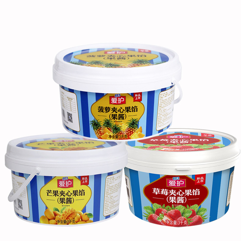 立高爱护草莓芒果菠萝蓝莓果馅图片