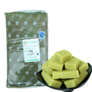 早田绿豆沙5kg绿豆蓉绿豆蓉沙馅绿豆味月饼馅料烘焙面包馅料