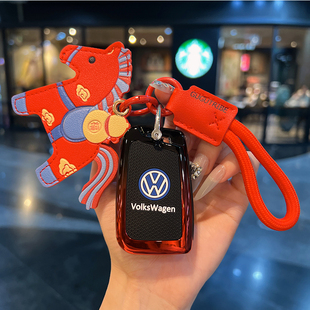 适用于大众迈腾钥匙套b8车330豪华帕萨特380龙腾版cc扣壳男女金属