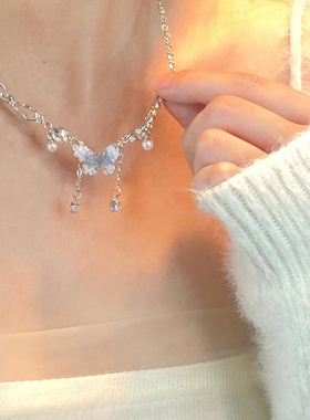 清冷感叠戴锁骨链女款小众感颈链