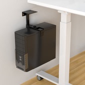 电脑主机托架台式 机箱悬空支架悬挂式 挂墙置物架桌下固定壁挂吊架