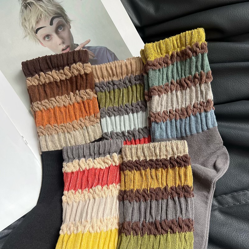 松口不勒腿日系高筒堆堆袜