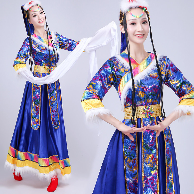 藏族舞蹈演出服装女水袖衣服新款广场舞长裙民族风藏式西藏服套装|msdalam kategori Butik wanita / wanita, pakaian/pakaian kebangsaan/peringkat pakaian, pakaian kebangsaan/pakaian - dari Buy2taobao.com untuk memberikan perkhidmatan ejen Taobao profesional membeli