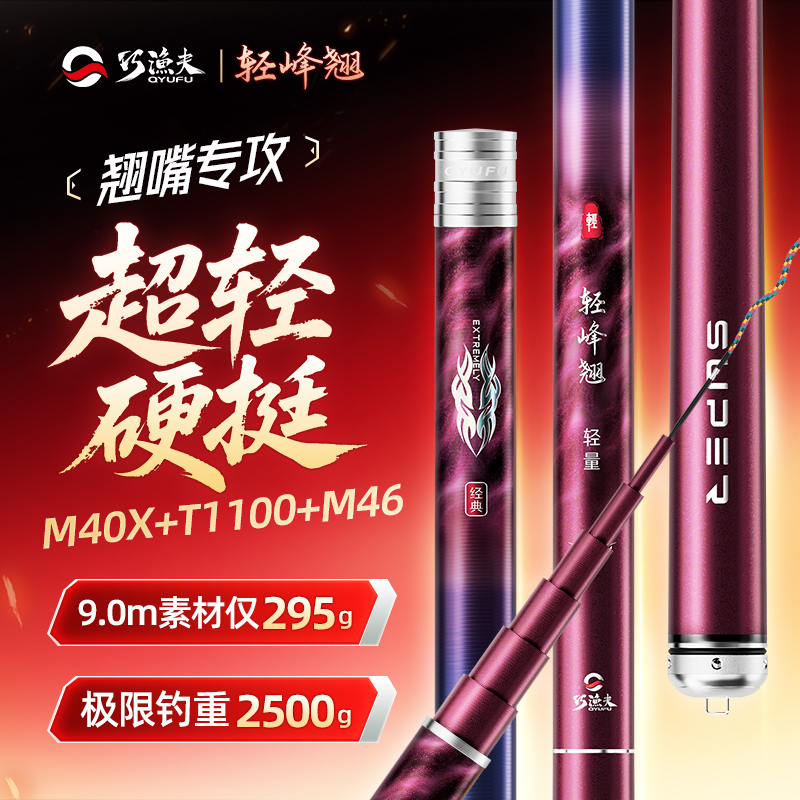 巧渔夫轻峰翘大物翘嘴竿