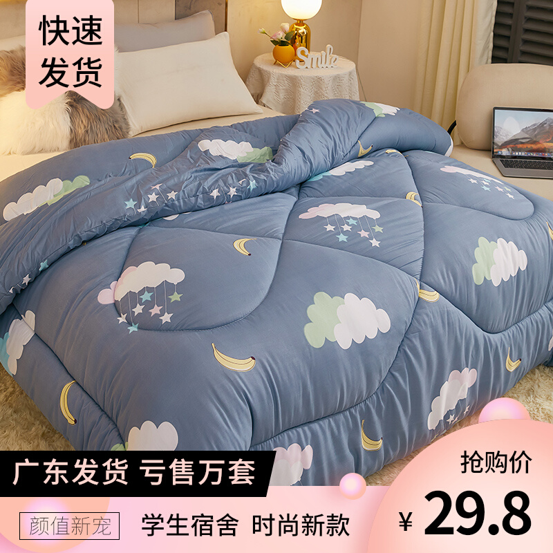 被子冬被学生宿舍单人1.5m双人床加厚保暖被芯1.8米6斤春秋被棉被