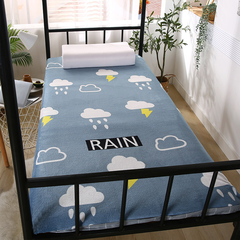 法兰绒床垫套加绒保暖全包拉链式床笠单件床罩保护罩学生宿舍单人