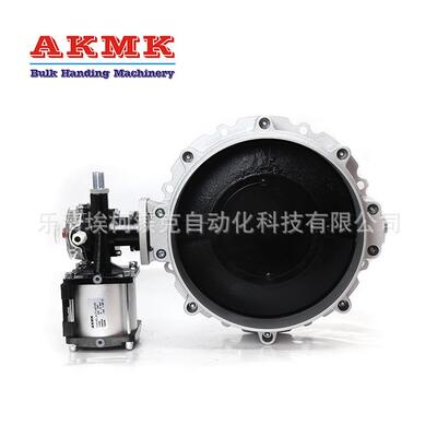 气动粉体蝶阀气动单法兰蝶阀V1FS300GN下料蝶阀搅拌站蝶阀
