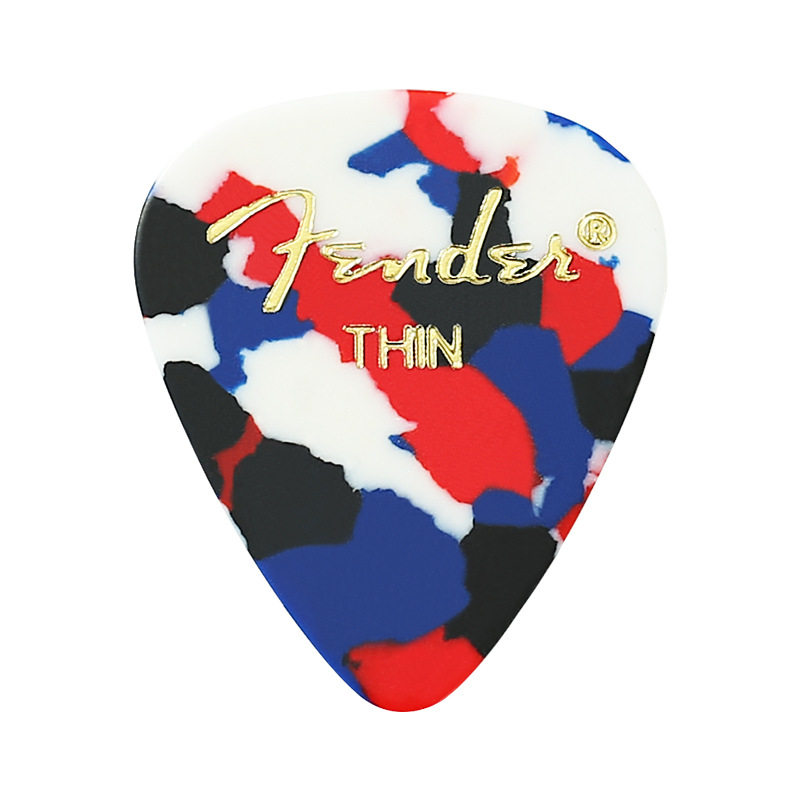 芬达电吉他拨片彩色赛璐璐民谣木吉他扫弦片防滑速弹片pick