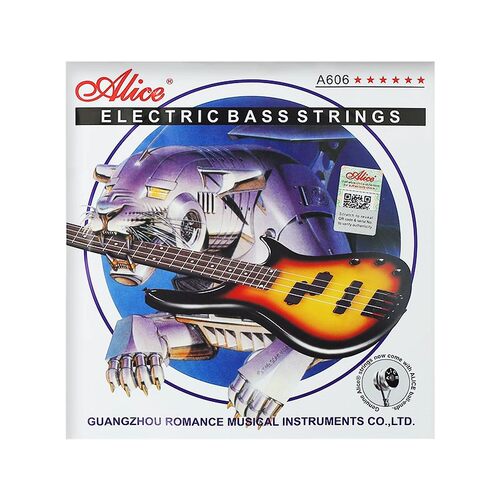 Alice爱丽丝电贝司琴弦A606初学者四弦电贝斯弦Bass套弦045-105