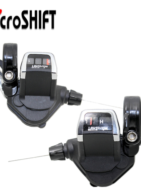 microshift 微转8 9速平把公路指拨 大行折叠车指拨16 18速变速器