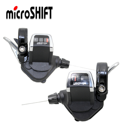 microshift 微转8 9速平把公路指拨 大行折叠车指拨16 18速变速器