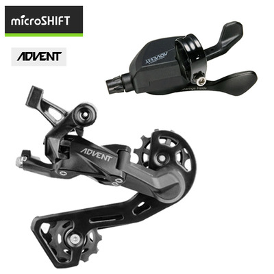 微转microshift速降越野ADVENT变速器1X9速 套件后拨 指拨飞轮42T