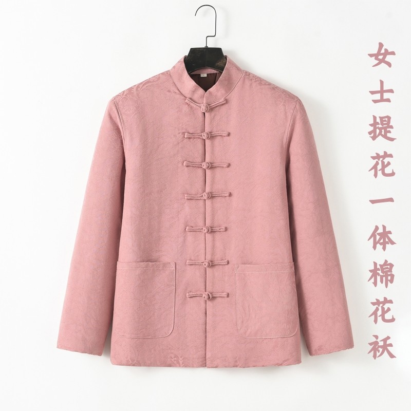 手工盘扣棉花袄男女同款版型不同
