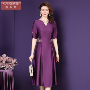 香妮芬轻奢高端喜婆婆婚宴装连衣裙女春季2026年新款婚礼妈妈礼服