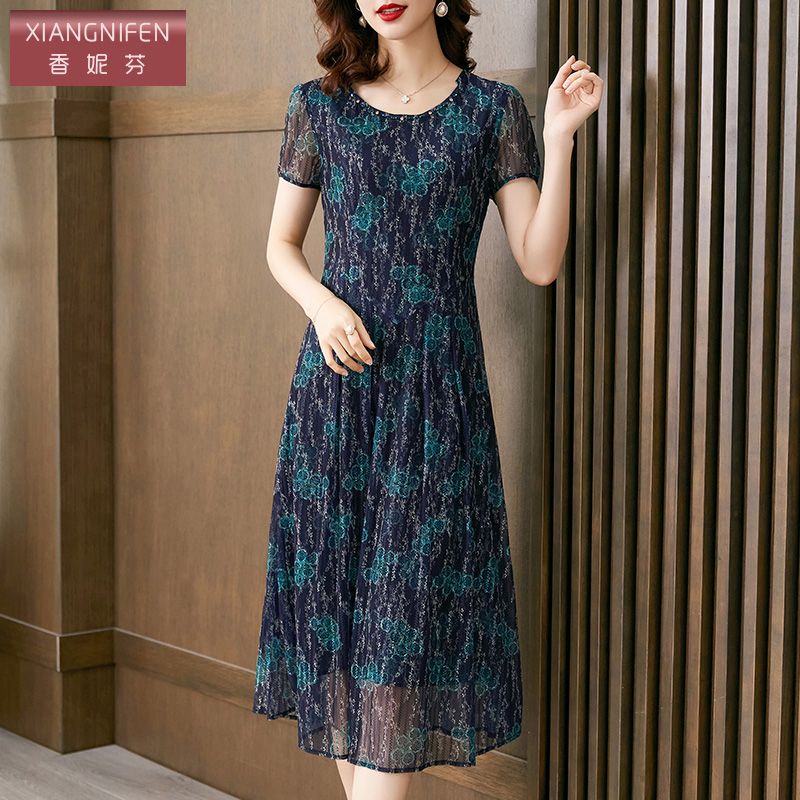 轻奢高端大牌台湾网纱新款连衣裙