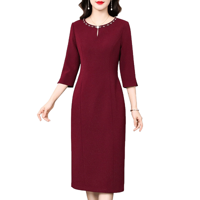 香妮芬简约通勤优雅端庄