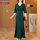 香妮芬妈妈婚宴礼服平时可穿连衣裙2025新秋夏丈母娘高级感宴会装