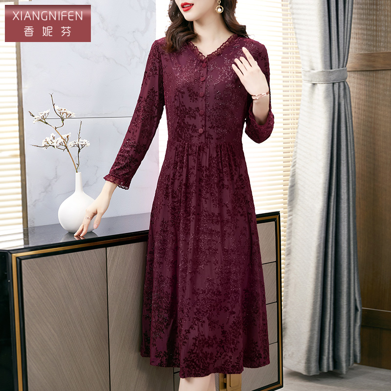 贵夫人洋气风新款高级感连衣裙