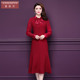 修身 香妮芬2025秋季 洋气A字裙 连衣裙韩版 时尚 新款 气质中年女装